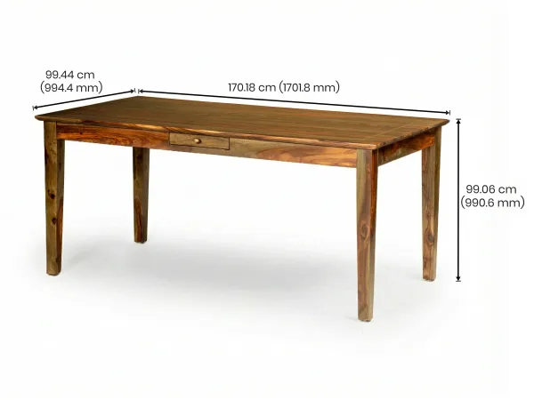 Belle Solid Wood 4 Seater Dining Table
